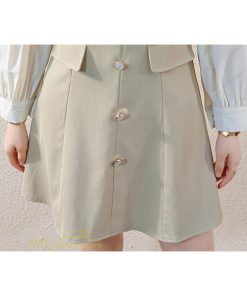 ミニ丈 | 切り替えワンピース 秋 レディース フェイク レイヤード風 ミニワンピース 膝上丈 Aラインワンピース オフィス 可愛い フォーマル エレガント シャツカラー 大人