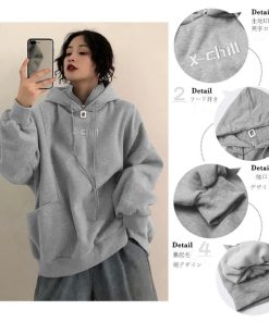 パーカ | 体型カバー オーバーサイズ レディース ロゴ フード付きパーカー トップス 裏起毛 トレーナー ロング丈 カジュアル