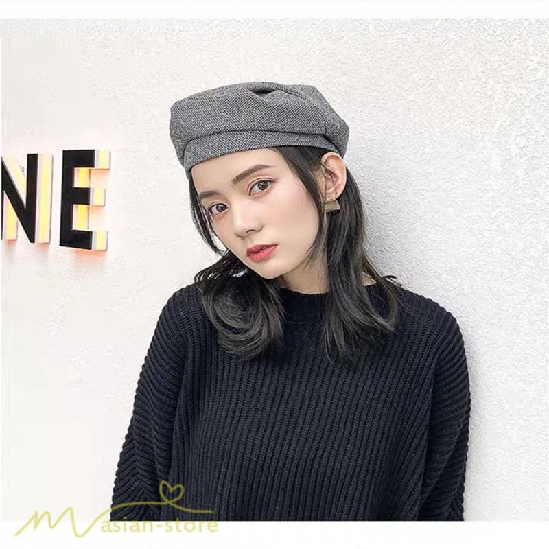 レディース | ベレー 秋新作 ベレー帽 帽子 上品 女性用 秋冬 美しい おしゃれ ひも付き ベレーキャップ 冬コーデ カジュアル 人気 女性帽子 おしゃれ 千鳥格子