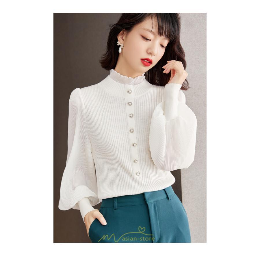 ニット・セーター | カーディガン レディース ニット 上品 カーデ ニットカーディガン 切り替え レース グシンプル 長袖 秋 冬 秋冬 カジュアル 着痩せ 通勤 楽チン レトロ風 大人