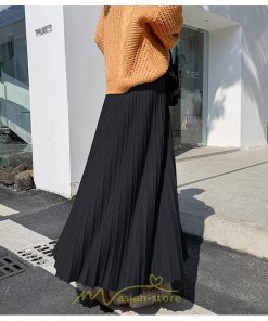 スカート | プリーツ ロング丈 ボトムス レディース ニットニット あったか 20代 30代 40代 秋 冬 韓国風 デート こなれ感 新作 秋冬物 お呼ばれ