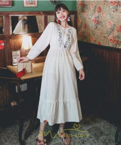 マキシ | ワンピース レディース ロング 夏秋 ゆったり 丸首 ナチュラル フレア ウィメンズ 女性用 同窓会 女子会 普段使い デート カジュアル 人気 Aライン 着やせ