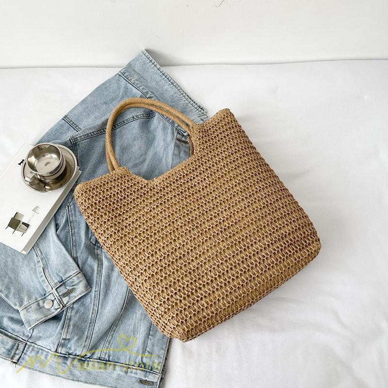 女性用バッグ | カゴバッグ ハンドバッグ ストローバッグ トートバッグ 夏バッグ 手持ち 大きめ 高級感 可愛い おしゃれ かごバッグ 夏 軽量 大容量 手提げ
