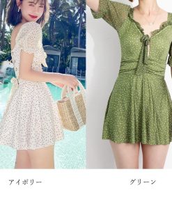 ビキニ | 水着 オールインワン 夏 パフスリーブ
