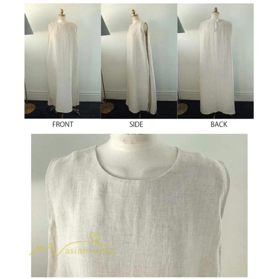 ノースリーブ | ワンピース レディース 40代 マキシワンピース 無地 ロングワンピース 着回し 着痩せ きれいめ ゆったり 40代 20代 体型カバー 30代 送料無料