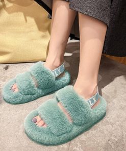 サンダル | ファーレディースファースリッパ