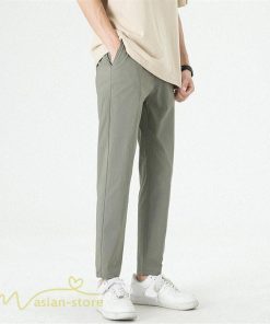 チノパン | テーパードパンツ メンズ パンツ 無地 ロング 薄手 サマーパンツ 着痩せ 上品 大きいサイズ ウエストゴム メンズパンツ 春 夏 秋 メンズスタイル お出かけ