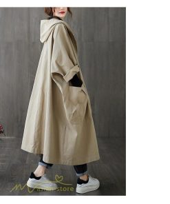 チェスターコート | トレンチコート レディース ロングコート 秋 秋コート フード付き 長袖 オーバーサイズ コート アウター ミリタリー 秋服 無地 カジュアル