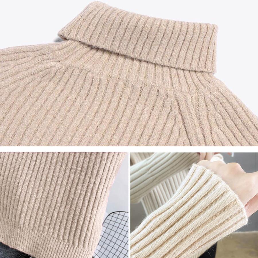 ニット・セーター | リブニットトップス タートルネック 韓国