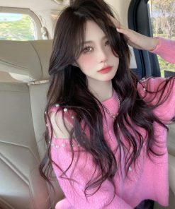 ニット・セーター | ニットトップス 肩出し ニットソー 長袖