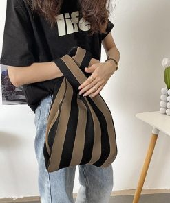 トートバッグ | ニットバッグ バイカラー