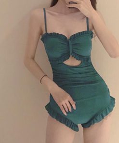 ビキニ | 韓国風ワンピース水着体型カバー大人可愛い