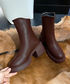 ショートブーツ | 太ヒール レディース