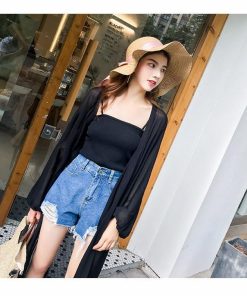 カーディガン | ロング薄手ニットレディーストップス 日焼け止め衣 UVカット 紫外線対策 長袖 前開き ゆったり 2020春夏 おしゃれ 透け感