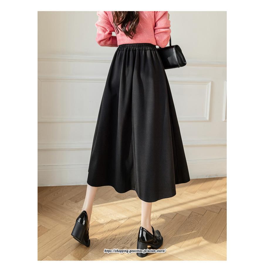 スカート | ロング秋 冬 レディース ボトムス ロング Aライン防寒 あったか 冬 暖か あたたか 秋冬 厚手 40代 30代 ラシャ 送料無料 50代