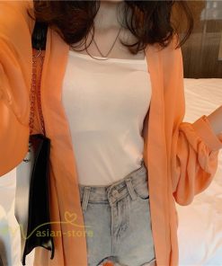 カーディガン | レディース 春 ロング ひんやり 夏 フェミニン カジュアル 無地 白 黒 コーデ オフィス 長袖 激売れ 薄手 細見え 体型カバー お出かけ シフォン