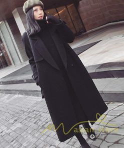 在庫ある | チェスターコート レディース トレンチコート ロングコート アウター 秋冬 黒コート ミモレ丈 長袖 コート 秋物 シンプル エレガント 無地 オフィス 通学通勤