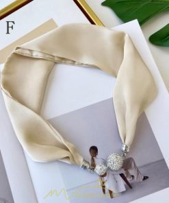 マフラー・スカーフ | スカーフ レディース 春夏秋用 無地 飾り付き プレゼント ギフト 通勤 お出かけ リゾート 旅行 大人可愛い 上品 お洒落 同窓会 食事会 卒園式 エレガント 入園式