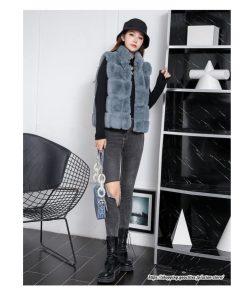 ベスト | ボリュームフェイクファーファー毛皮レディース 冬 フェイクファー 毛皮コート アウター ノースリーブ ふわふわ ジレ 前開き 秋冬