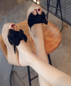 パンプス | 厚底サンダル ウエッジソール ヒールサンダル 痛くない リボンサンダル 歩きやすい レディース リゾートサンダル サマー