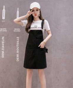 オーバーオール サロペット | ショートスカート オーバーオールスカート オールインワンスカート サロペットスカート デニムスカート ショートデニム 無地 カジュアル ゆったり