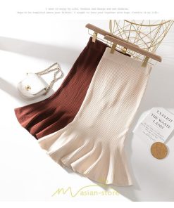 スカート | レディース ロング丈 マーメイド可愛い シンプル ニット 秋冬コーデ ボトムス きれい フレアカジュアル 女子会 新作 デート 抜け感