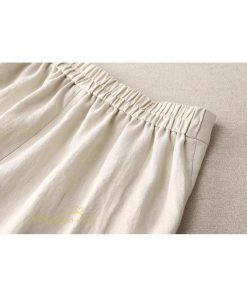 ワイドパンツ | パンツ レディース ロング丈 コットン 麻混 カジュアル 無地 40代 50代 リネン 夏 秋 カジュアル ロングパンツ 大きいサイズ 30代 20代 3色 上品