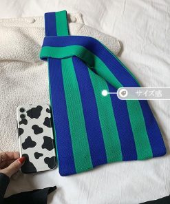 トートバッグ | ニットバッグ バイカラー