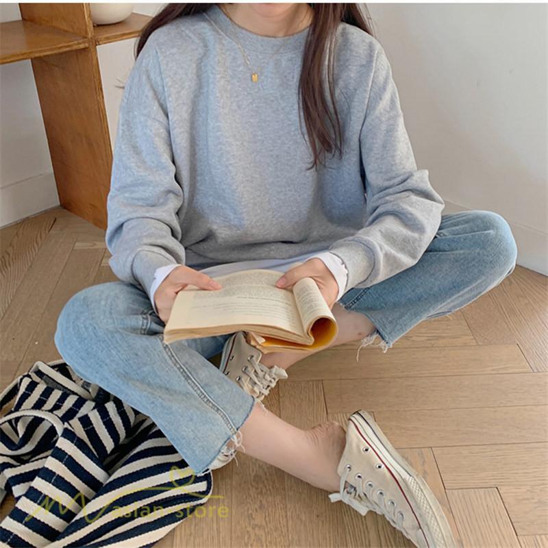 パーカー | 重ね着トレーナー レディース 長袖 トップス カジュアル スウェット 重ね着風 チュニック 体型カバー カットソー ゆったり カジュアル プルオーバー トレーナー