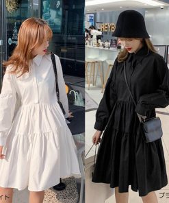 オールインワン | シャツワンピース レディース ワイドフリル