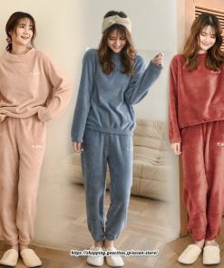 セットアップ | ルームウェアルームウェア秋冬 ボアルームウェア レディース 部屋着 パジャマスーツ ナイトウェア 暖か ナイトウェア 50代 20代 30代 40代