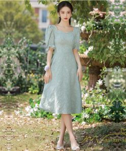 大人 | パーティードレス 結婚式 40代 20代 ミモレ丈 袖あり 長袖 韓国風 フォーマルドレス ワンピース お呼ばれ 二次会 エレガント 披露宴 女性 謝恩会 上品