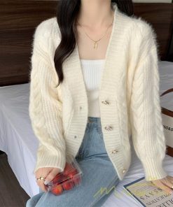 カーディガン | 2022秋冬ニットアウター レディース ニットニット セーター 長袖 羽織り フロントボタン 可愛い トップス 通学通勤 20代40代