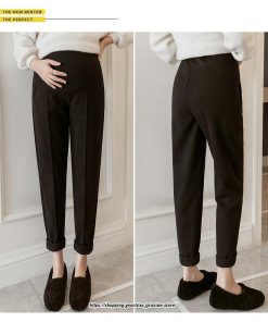 パンツ レギンス | マタニティパンツ 秋冬 テーパードパンツ 厚手 裏起毛 防寒 暖かい マタニティ 産前産後 お腹楽チン スリム ロングパンツ 妊婦 妊娠 ゆったり ママ 妊婦パンツ
