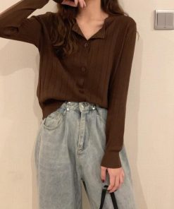 カーディガン | ニットリブニット 羽織り