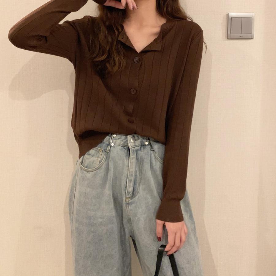 カーディガン | ニットリブニット 羽織り