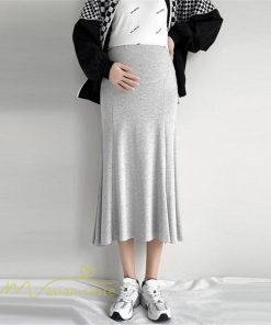 スカート | マタニティAライン レディース 春 夏 着痩せ マタニティウェア 産前産後 可愛い 無地 ウエスト調整 カジュアル 妊婦 エレガント マタニティ