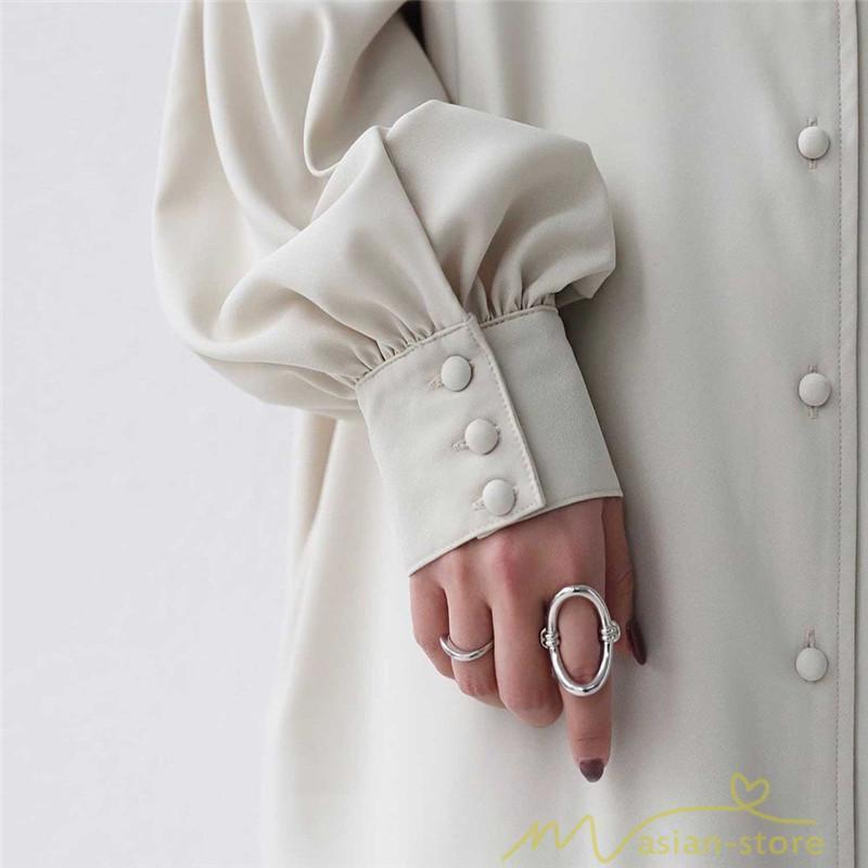 マキシ | 長袖ワンピース ロングワンピース シャツワンピース 羽織り レディース 2way パフスリーブ 大きいサイズ 秋物 送料無料 大人 ゆったり 50代60代 30代40代