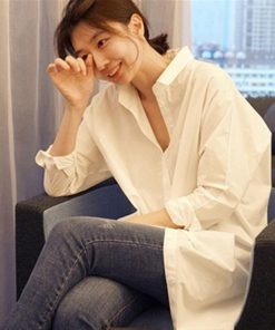シャツ・ブラウス | ロングシャツ シャツワンピース 大きいサイズ トップス レディース ブラウスシャツ シャツ ワンピ ビジネス ゆったり 通勤 通学 キレイめ オフィス