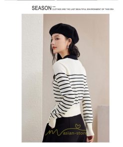 ニット・セーター | カーディガン レディース 春 秋 長袖 トップス  50代 40代 30代 20代 ボーダー柄 おしゃれ キレイめ お出かけ 着痩せ オシャレ 部屋着 ニット あったか