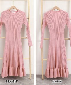 ワンピース | ニットマーメイドフリルワンピ