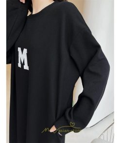 マキシ | スウェットワンピース ロングトレーナー ロングワンピース スウェット 裾スリット ゆったり 体型カバー 大きいサイズ 大人 秋冬 かわいい 20代30代 50代