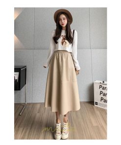 スカート | フレア革レザーボトムス ロングフレアAライン 秋冬 レディース ボトムス 通勤 大人気 キレイめ 着痩せ