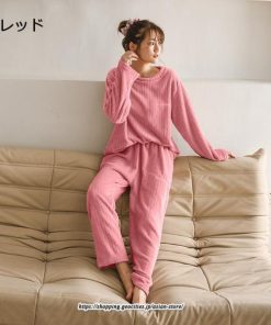セットアップ | パジャマ 上下セット ルームウェア 裏起毛 レディース フリース マイクロファイバー 部屋着 厚手 保温 秋 冬 30代 20代 送料無料 40代 暖か 50代