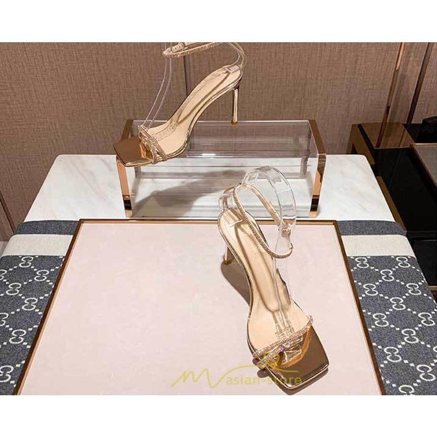 パンプス | ハイヒール サンダル 歩きやすい 美脚 ストラップ 6センチ8センチヒール シンプル レディース 脱げない 黒 リゾート 女性 華奢魅せ 旅行 お出かけ 夏物