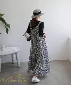 オーバーオール サロペット | オールインワン レディース ワイドパンツ ロング丈 トレンド チェック柄 ストライプ サロペット ボトムス 大きいサイズ 着痩せ オーバーオール 韓国風 日常感 夏