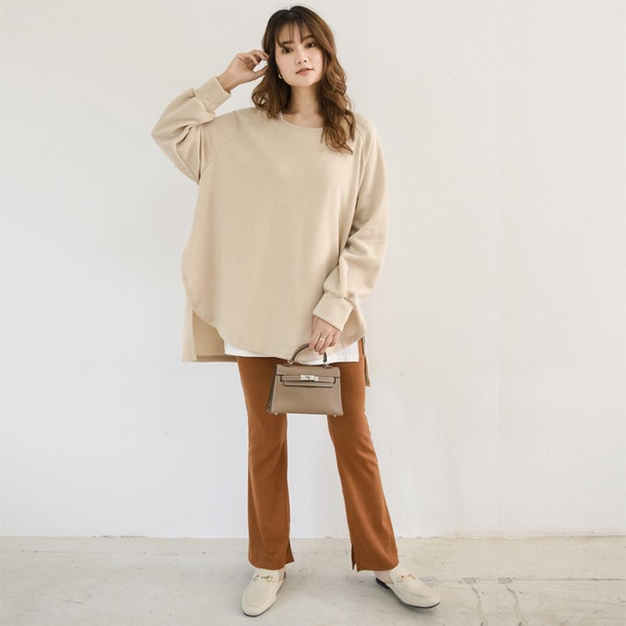 Tシャツ・カットソー | カットソーチュニック 春 ロンT 前後差