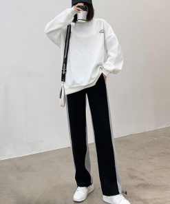 クロップドパンツ | 韓国ファッション スウェット パンツ 秋