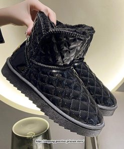 ブーツ | ムートンレディース 靴 スノーシューズ ショート裏ボア 裏起毛 秋冬 防寒 シューズ あったか 歩きやすい 20代30代40代50代