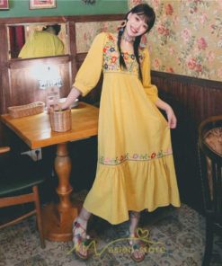 マキシ | ワンピース レディース ロングワンピース Aライン 花柄 カジュアル きれいめ 大人 ワンピ 長袖 夏秋 パーティー 夏 通勤 ガーリー 秋 着痩せ リゾート 旅行